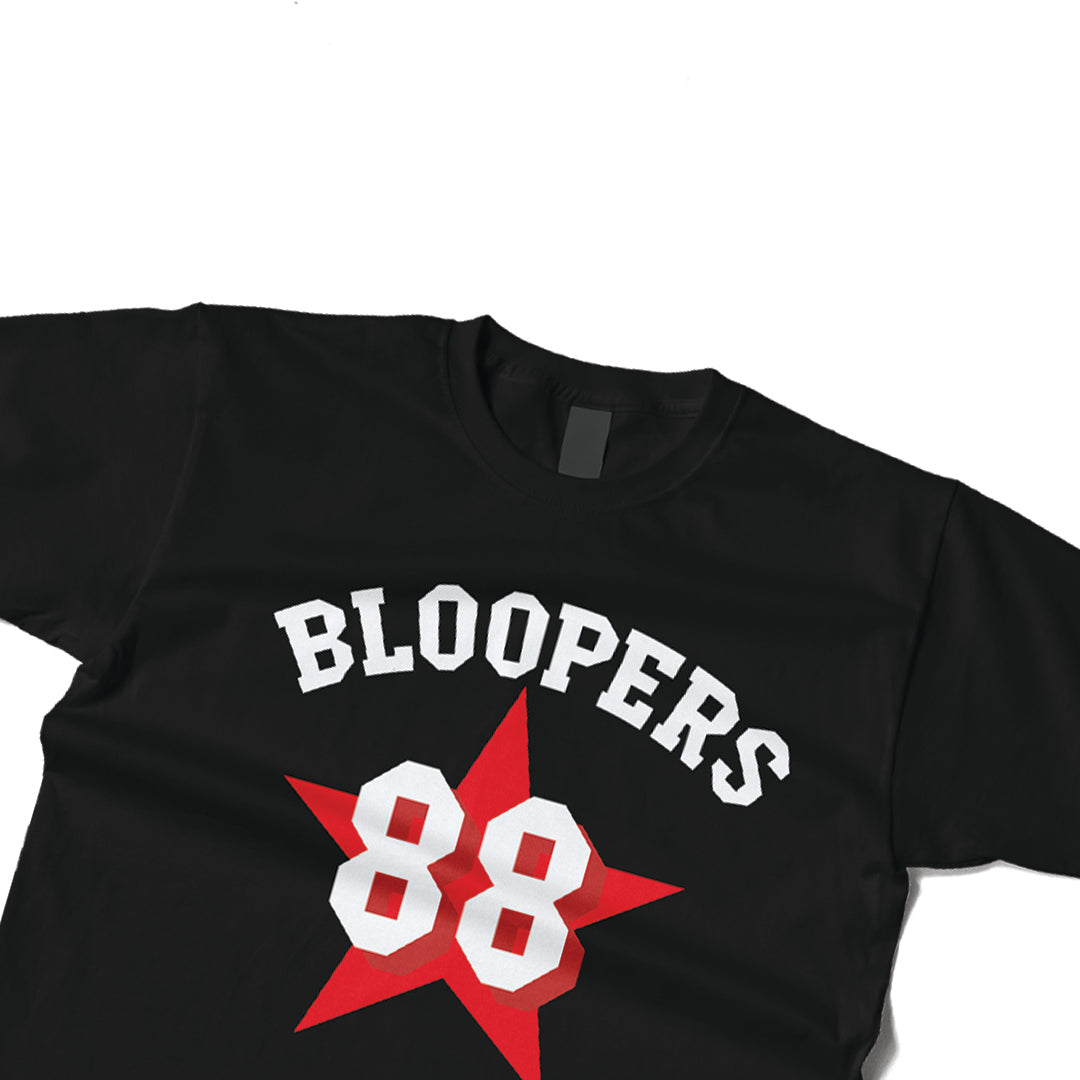 Bloopers 80 Mens Regular Fit Black T-shirt