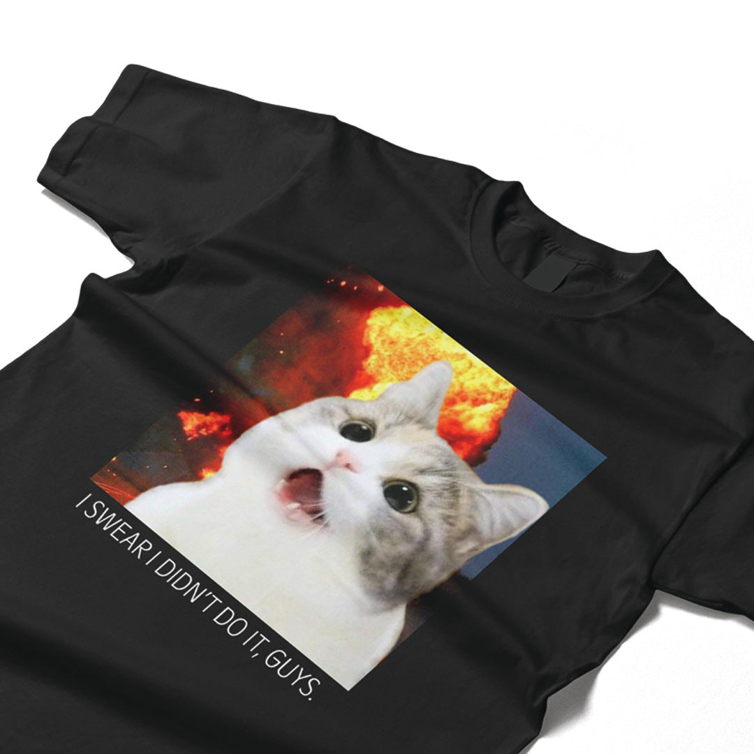 I Swear Womens Regular Fit Black T-shirt