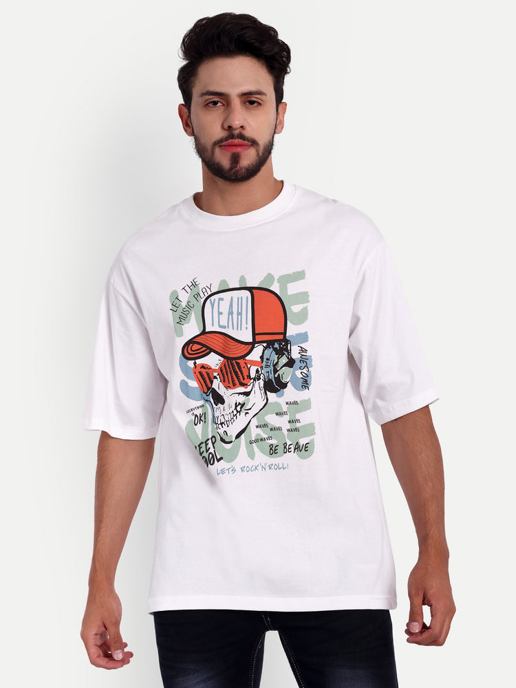 LET THE MUSIC PLAY Oversized T-shirt