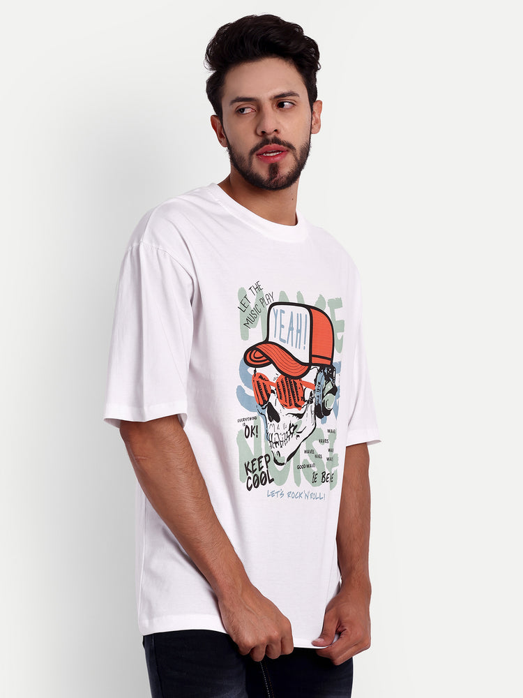 LET THE MUSIC PLAY Oversized T-shirt