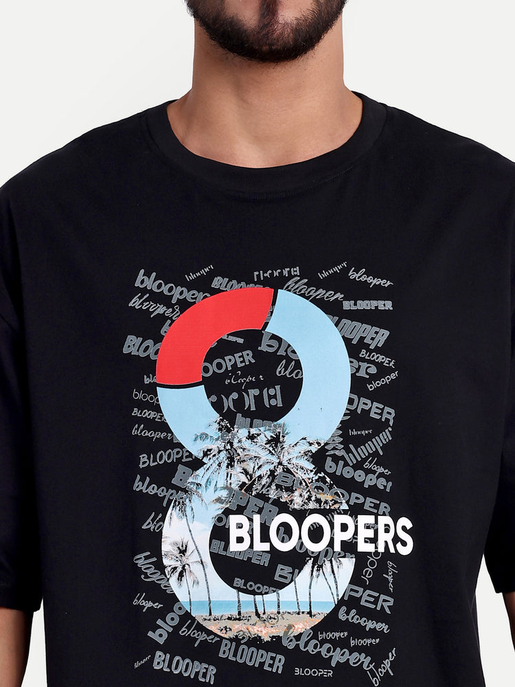 INFINITY8 black Oversized T-shirt