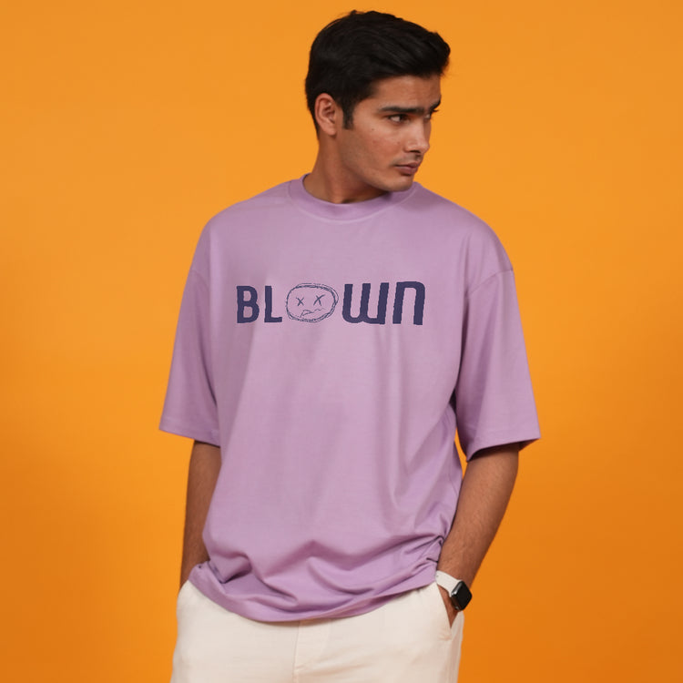 BLOWN LAVENDER OVERSIZED T-SHIRT
