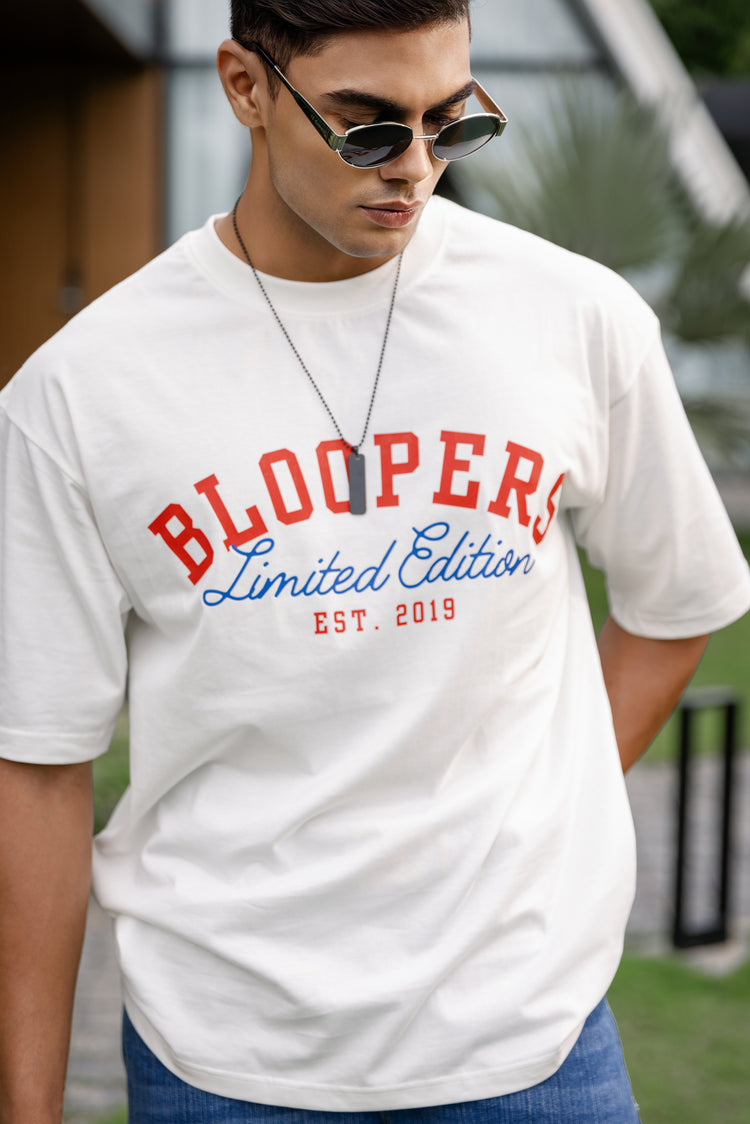 Bloopers Limited Eddition drop shoulder half sleeve t-shirt