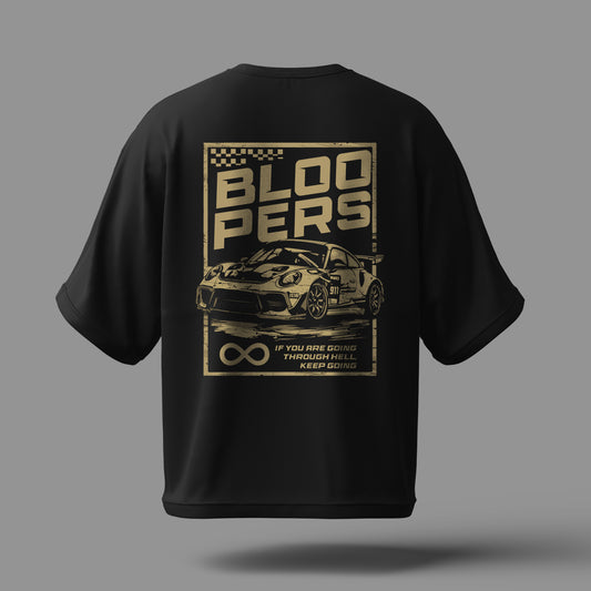 Bloopers Oversized Graphic Printed Mens Drop shoulder t-shirt