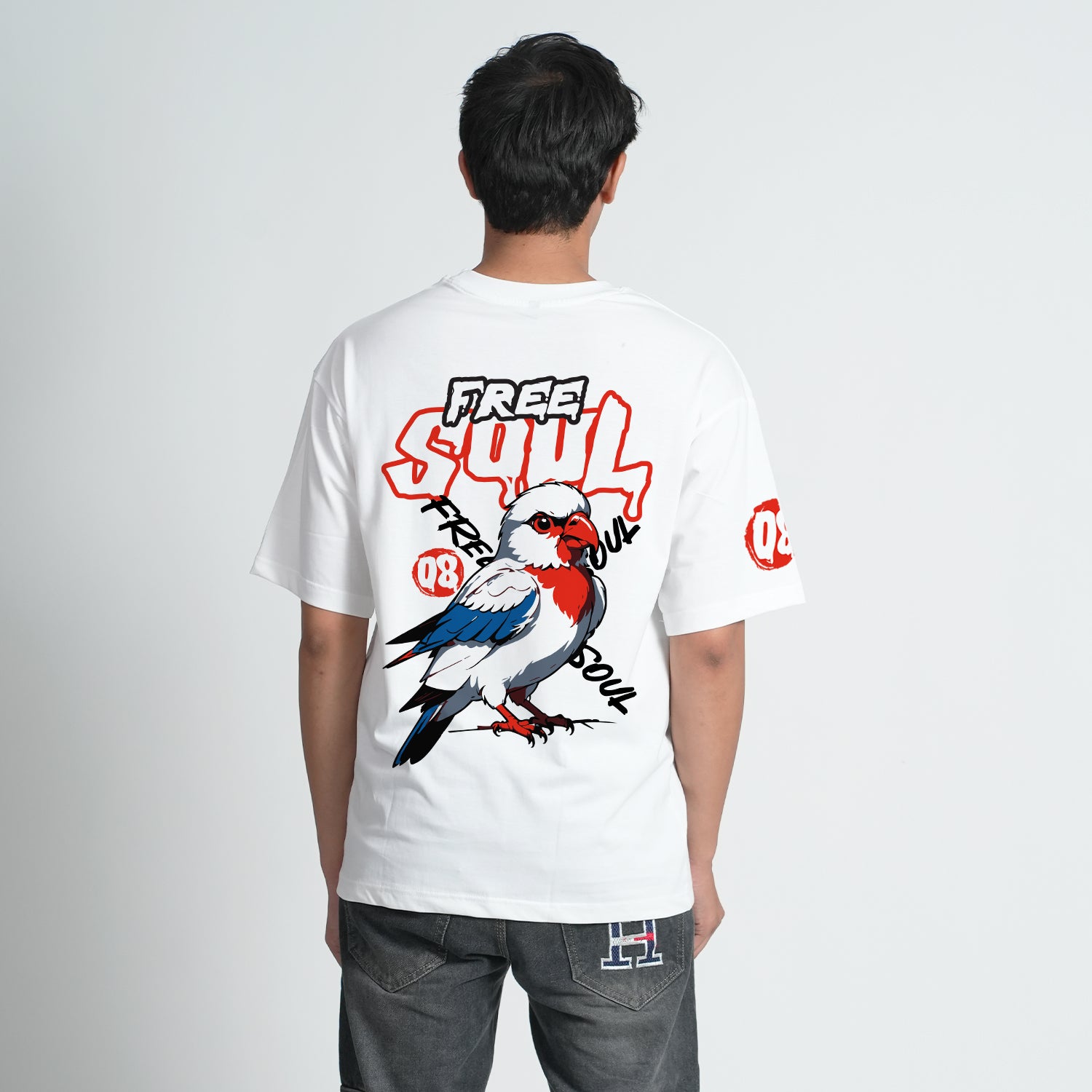 FREE SOUL WHITE OVERSIZED T-SHIRT – Bloopers