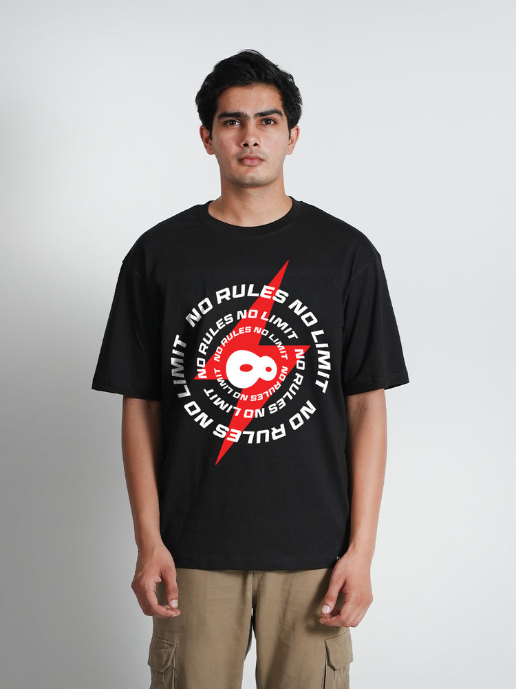 Bloopers Rules Oversized Royalblue t-shirt