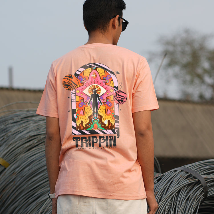 TRIPPIN OVERSIZE PEACH T-SHIRT