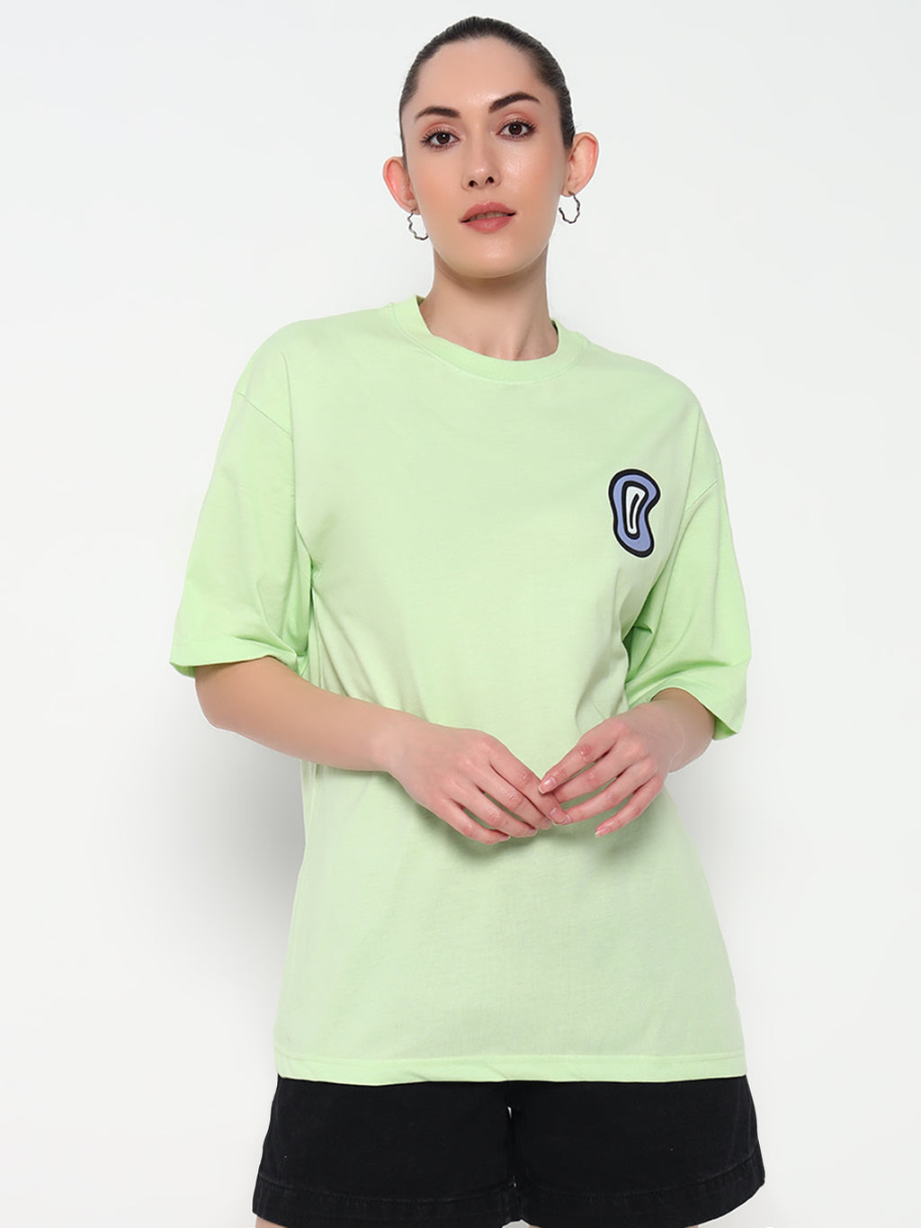 All eyes on me Mint green Oversized T-shirt