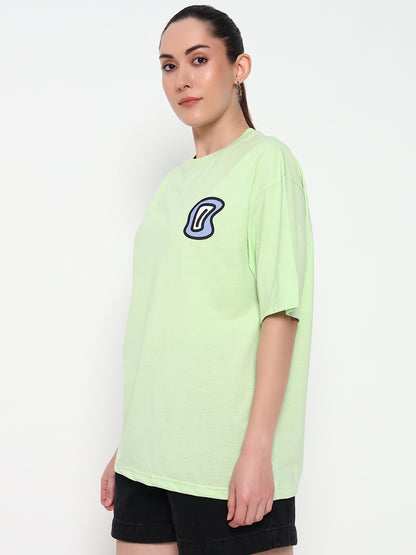 All eyes on me Mint green Oversized T-shirt