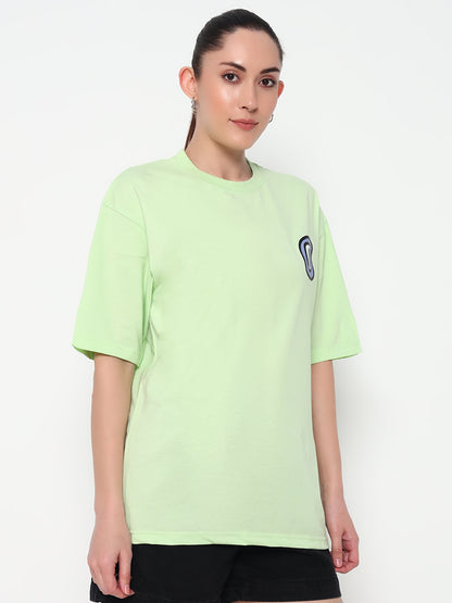 All eyes on me Mint green Oversized T-shirt