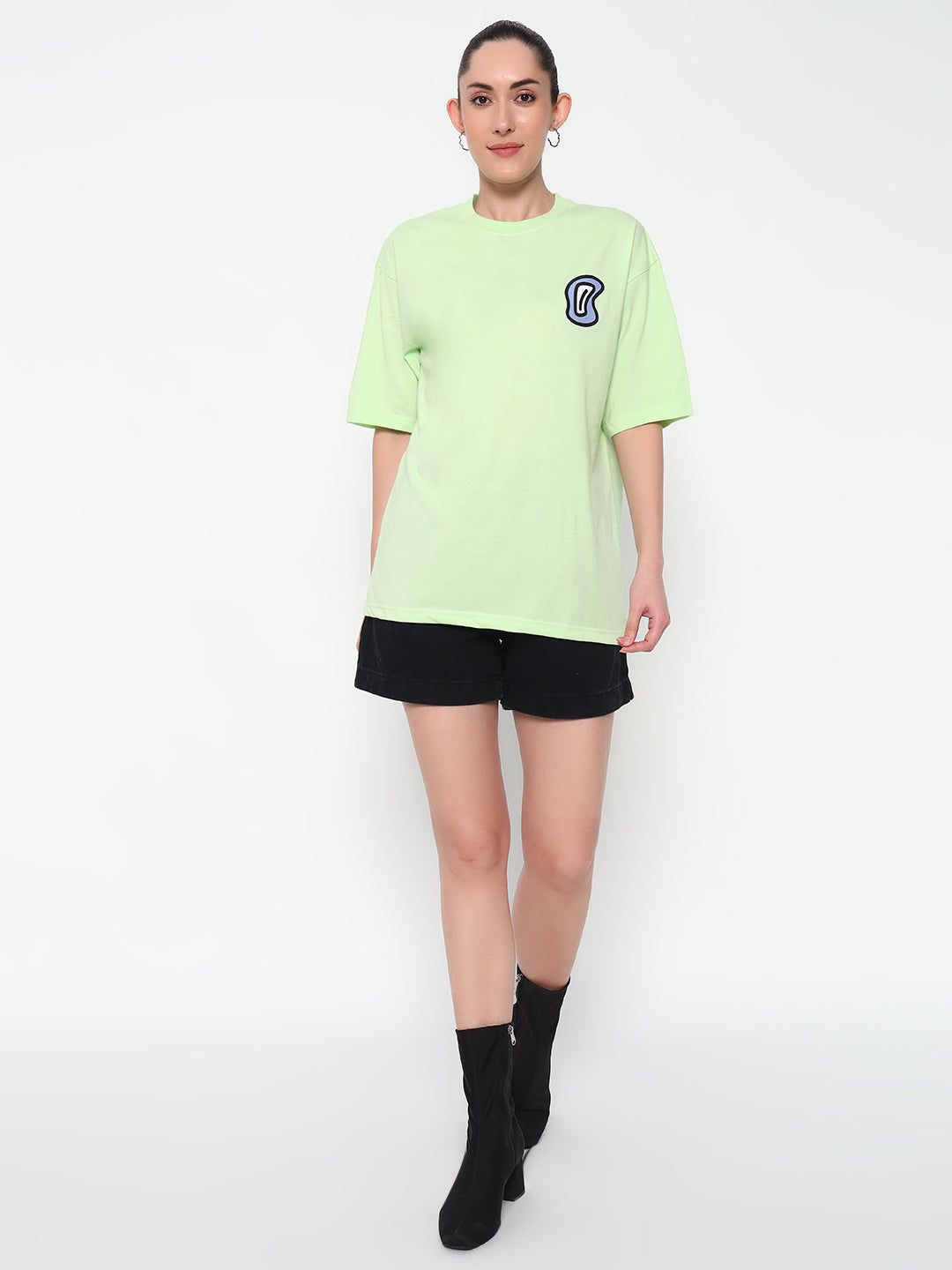 All eyes on me Mint green Oversized T-shirt