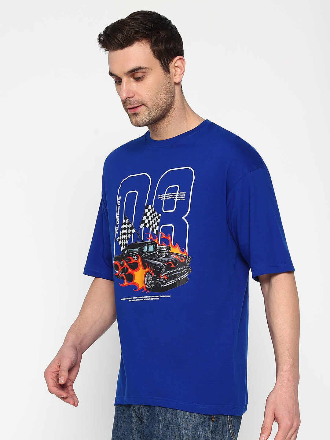Bloopers 08 Oversized Dropshoulder Royalblue T- shirt