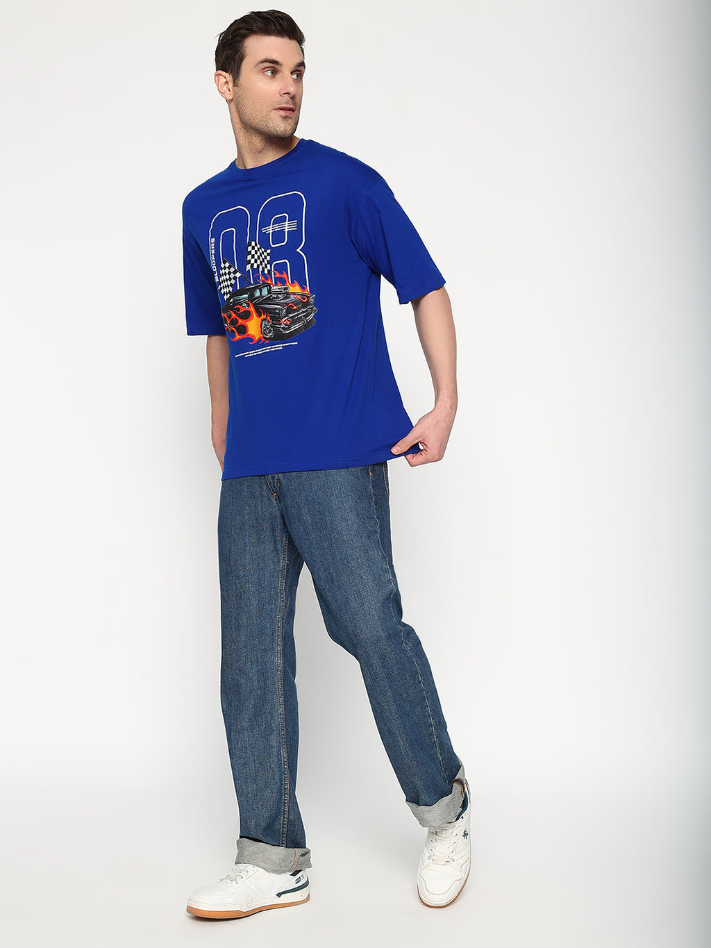 Bloopers 08 Oversized Dropshoulder Royalblue T- shirt