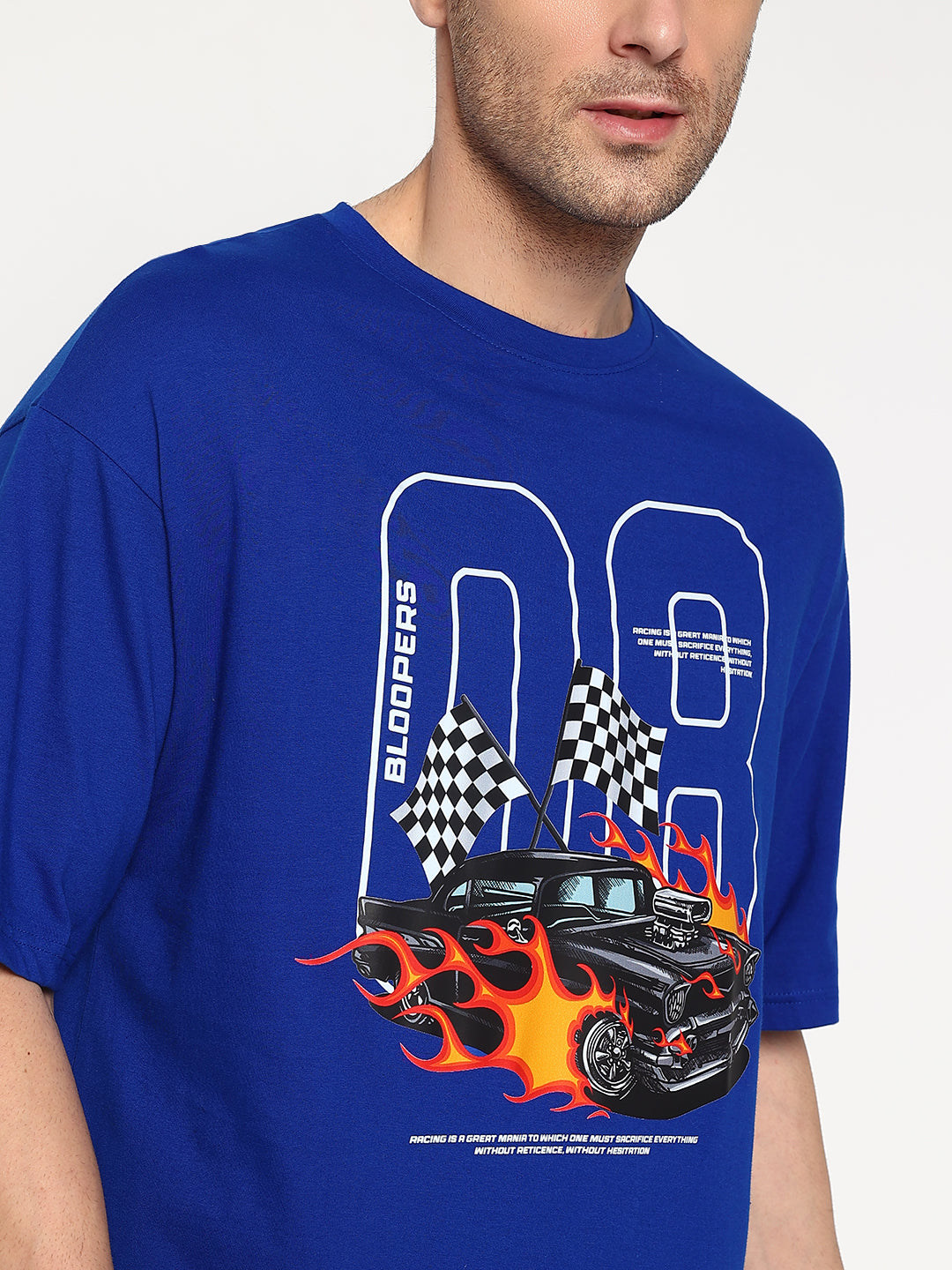 Bloopers 08 Oversized Dropshoulder Royalblue T- shirt