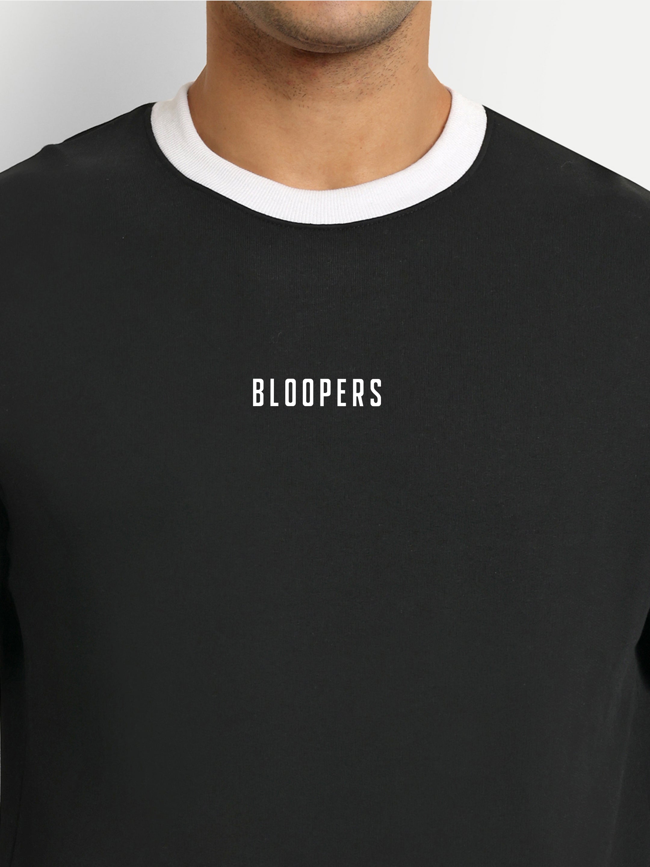 Bloopers Oversized Full Sleeve Round neck Sweatshirt For Men