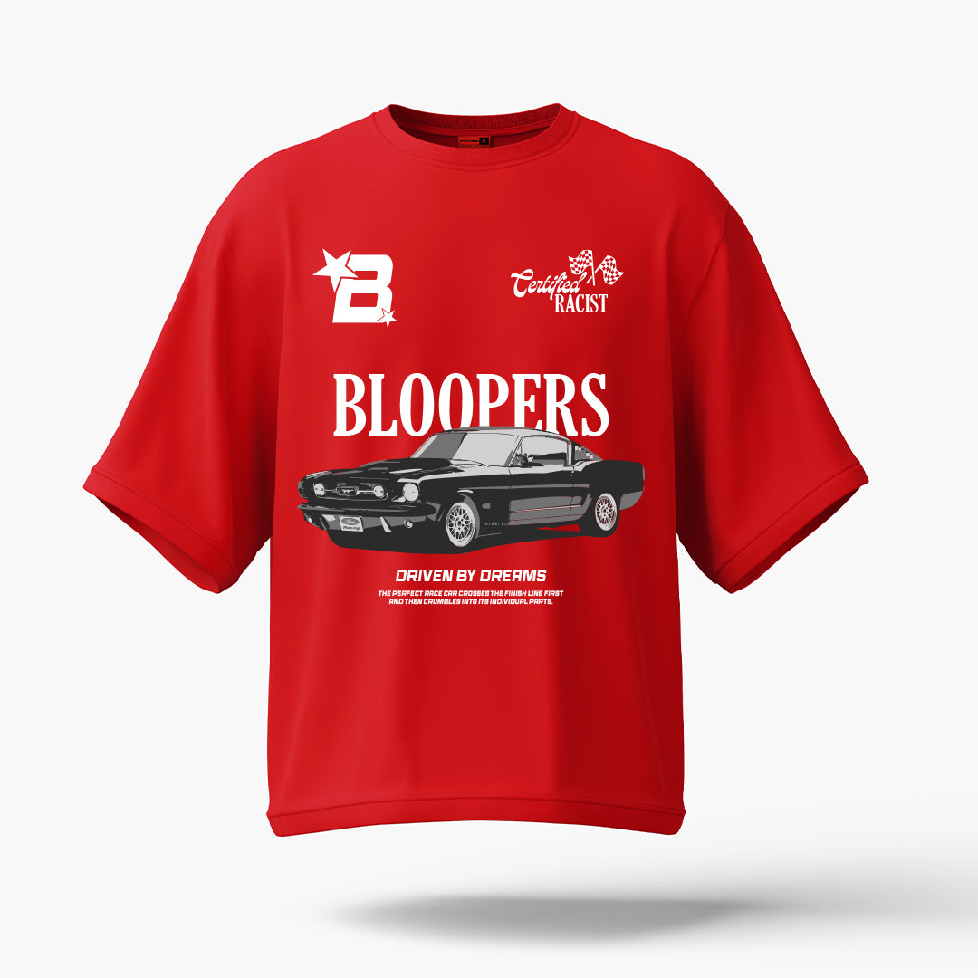 Certifide Racist Red Oversized T- shirt