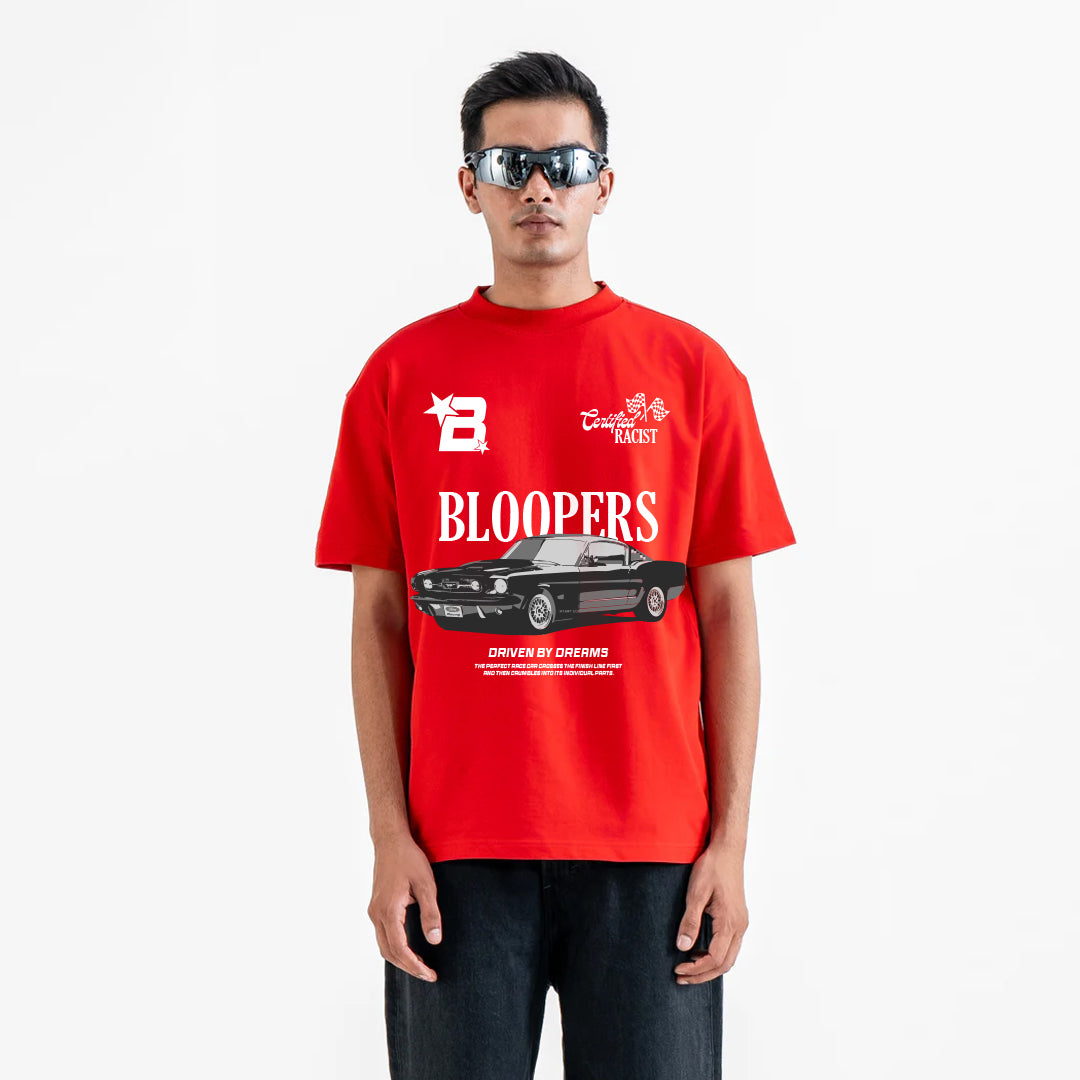 Certifide Racist Red Oversized T- shirt