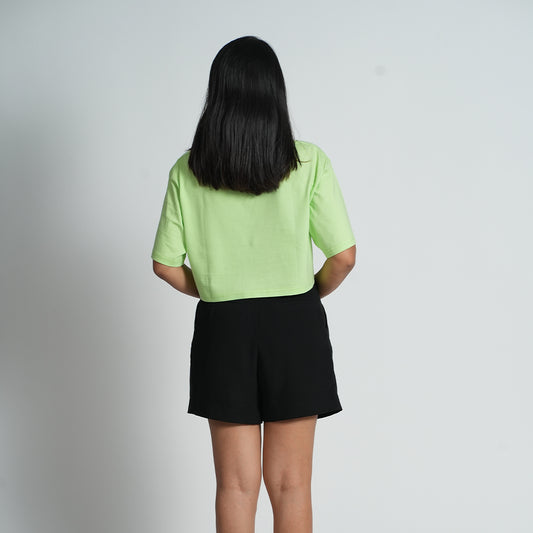 Waka Waka Oversized Half Sleeve Croptop