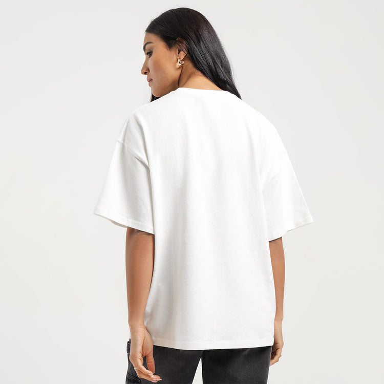Epic white oversized t-shirt for women