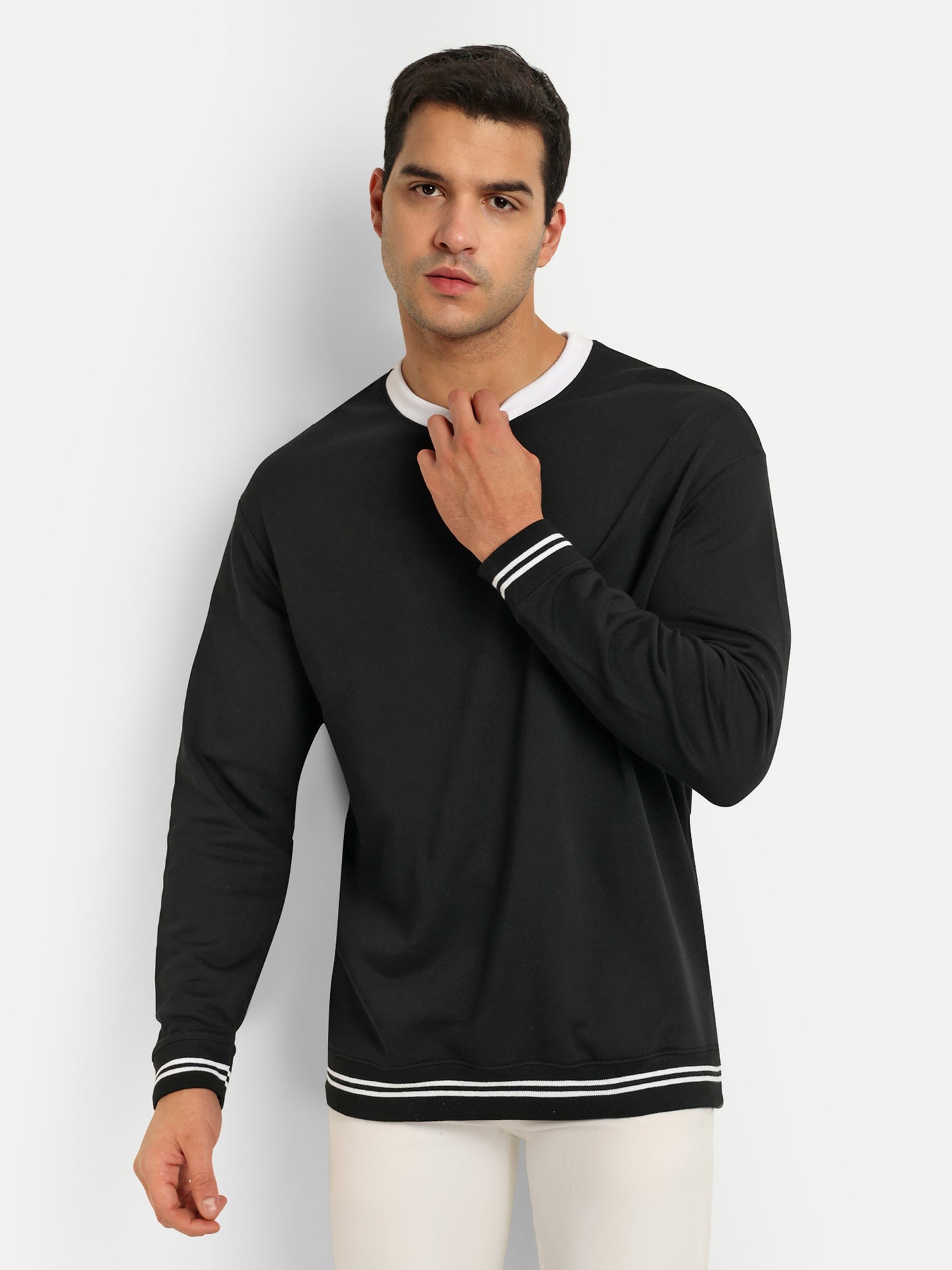 Bloopers Oversized Full Sleeve Round neck Sweatshirt For Men