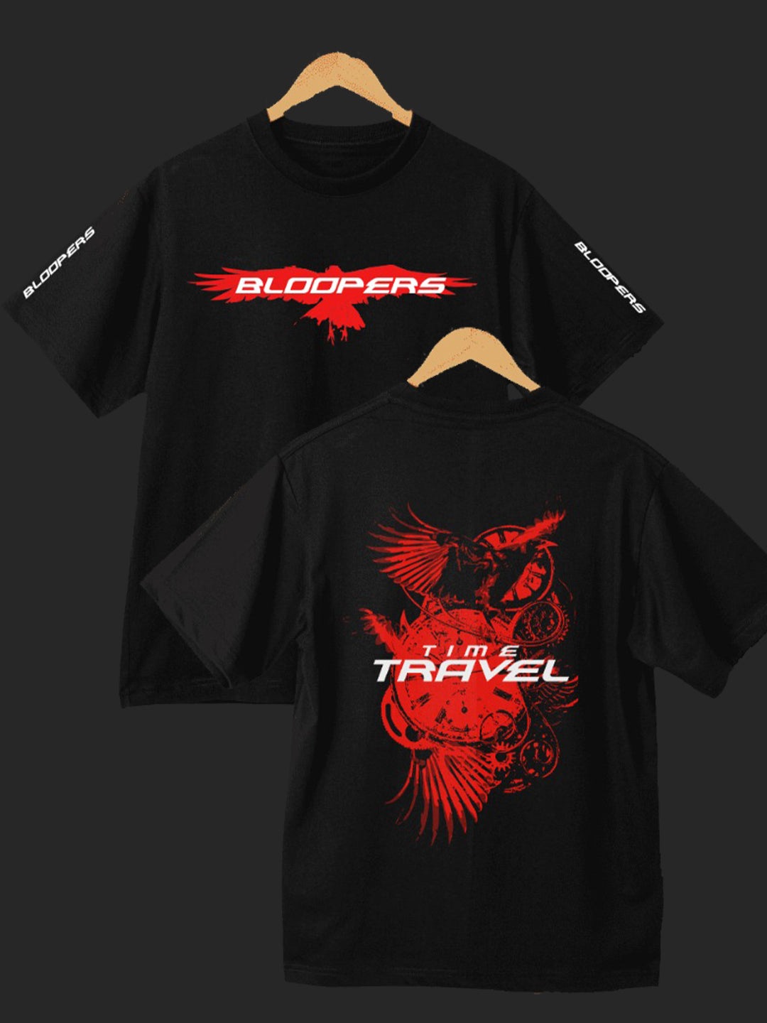 Bloopers Time Travel Graphic Printed Tshirt For Men