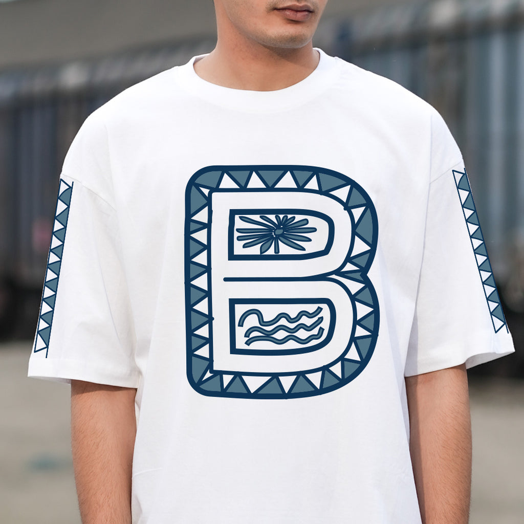 Bloopers White Graphic Printed Oversized T- shirt