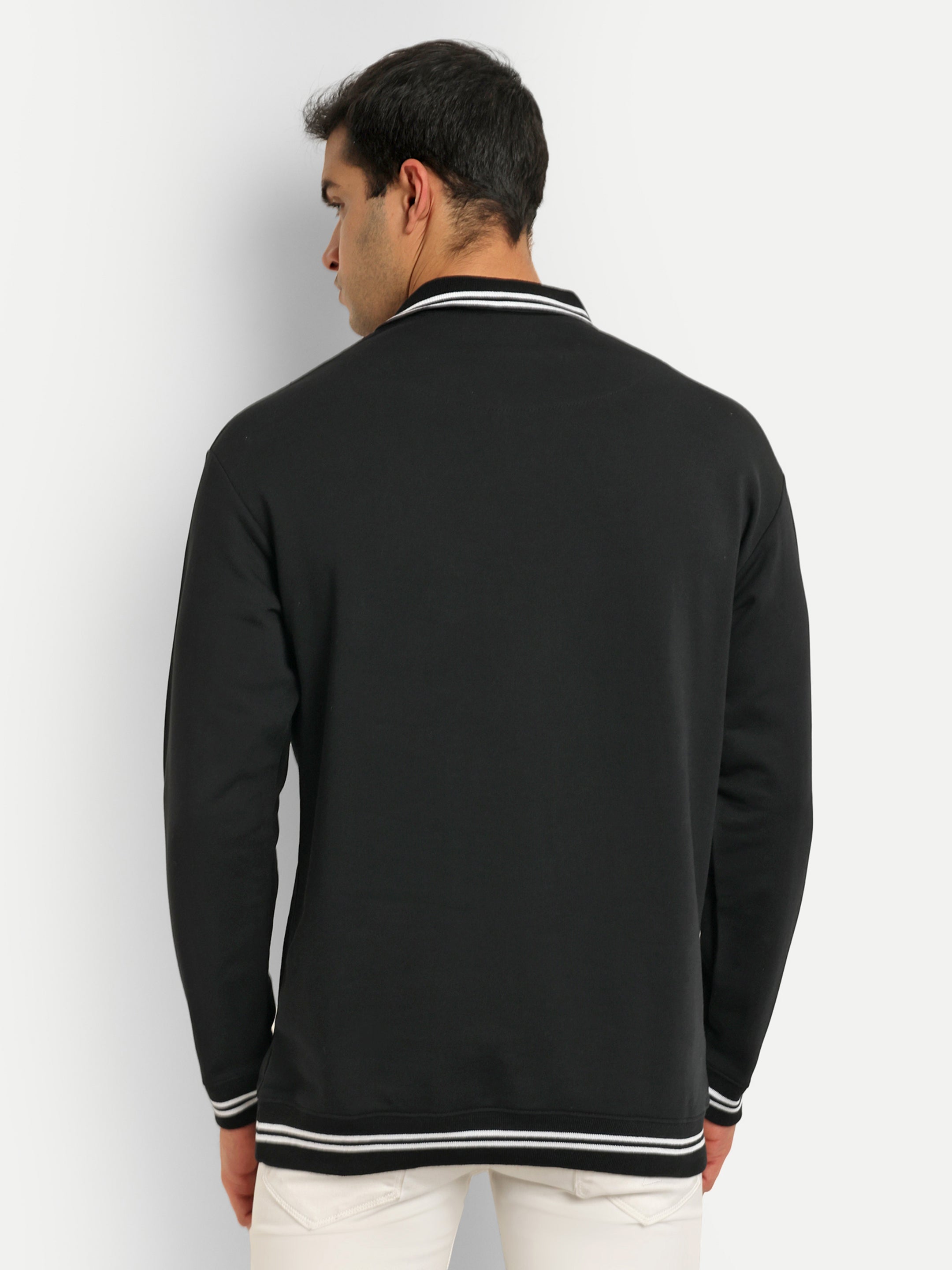 Oversized Black Sweatshirt for Men's