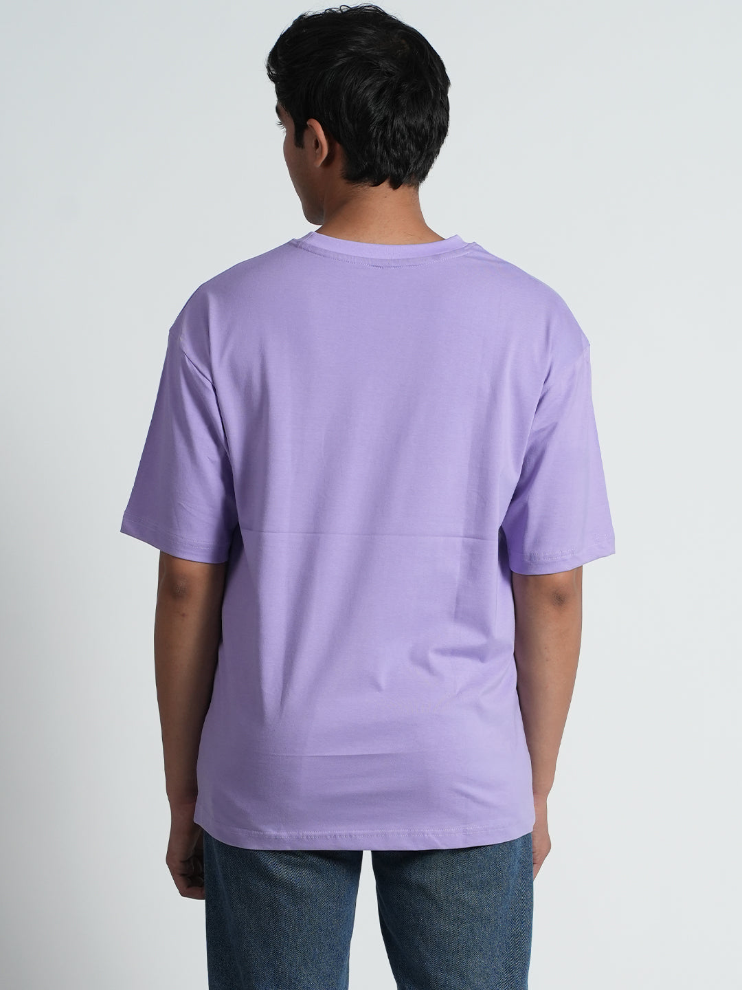 Oversized Lavender Hope Graphic Printed T-shirt For Men