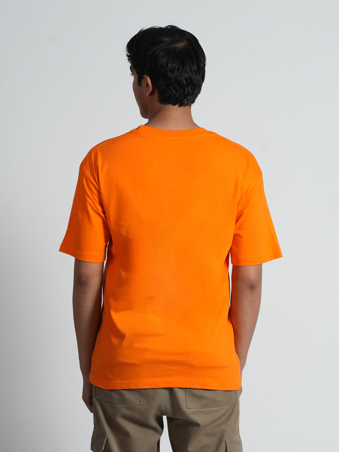 Bloopers Psychotic Orange Drop shoulder Oversized T-shirt