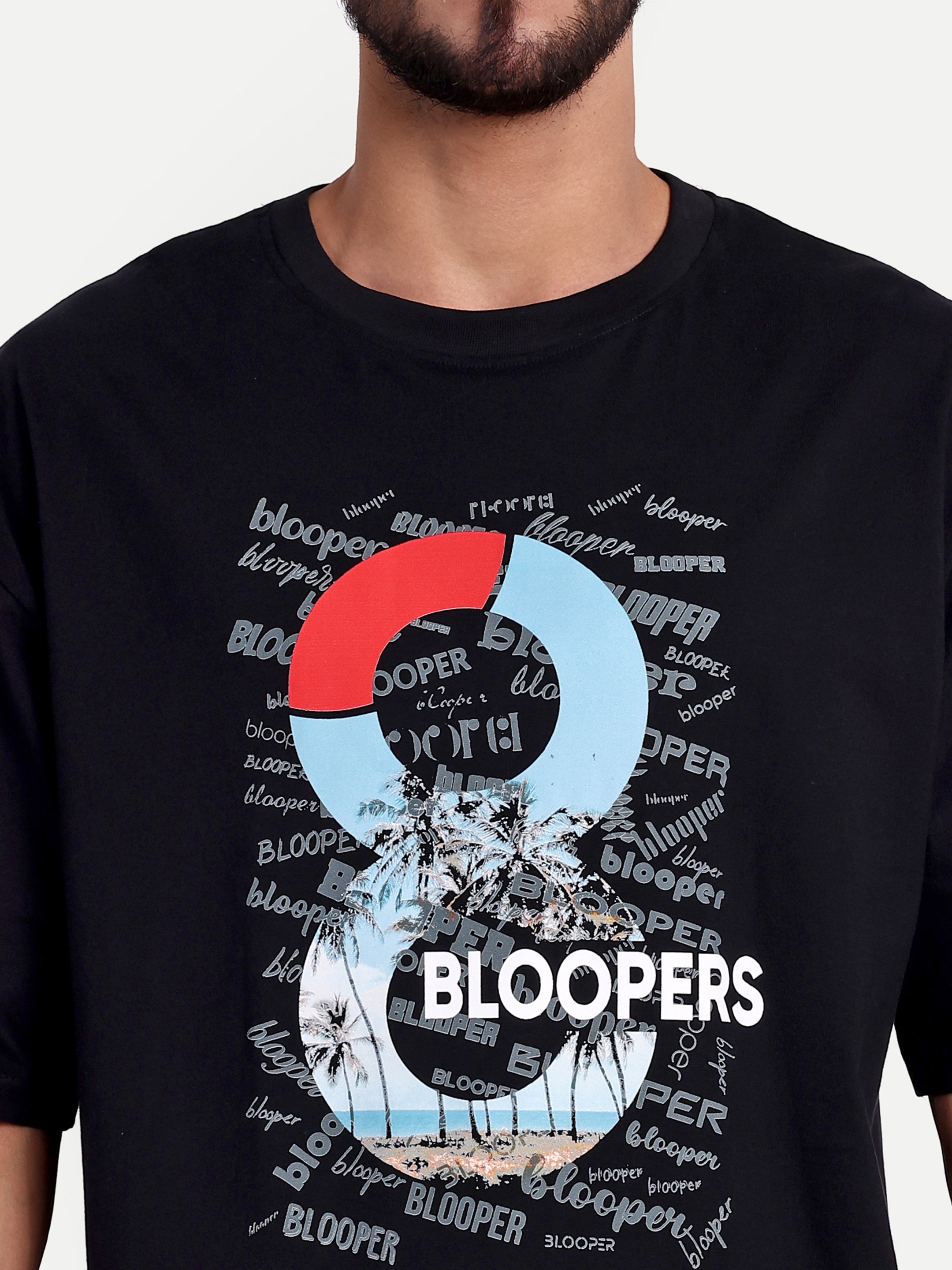 INFINITY8 black Oversized T-shirt