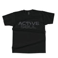 Active Soul Mens Regular Fit Black T-shirt