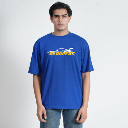 Bloopers you're Last Royalblue Oversized T-shirt