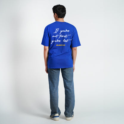 Bloopers you're Last Royalblue Oversized T-shirt