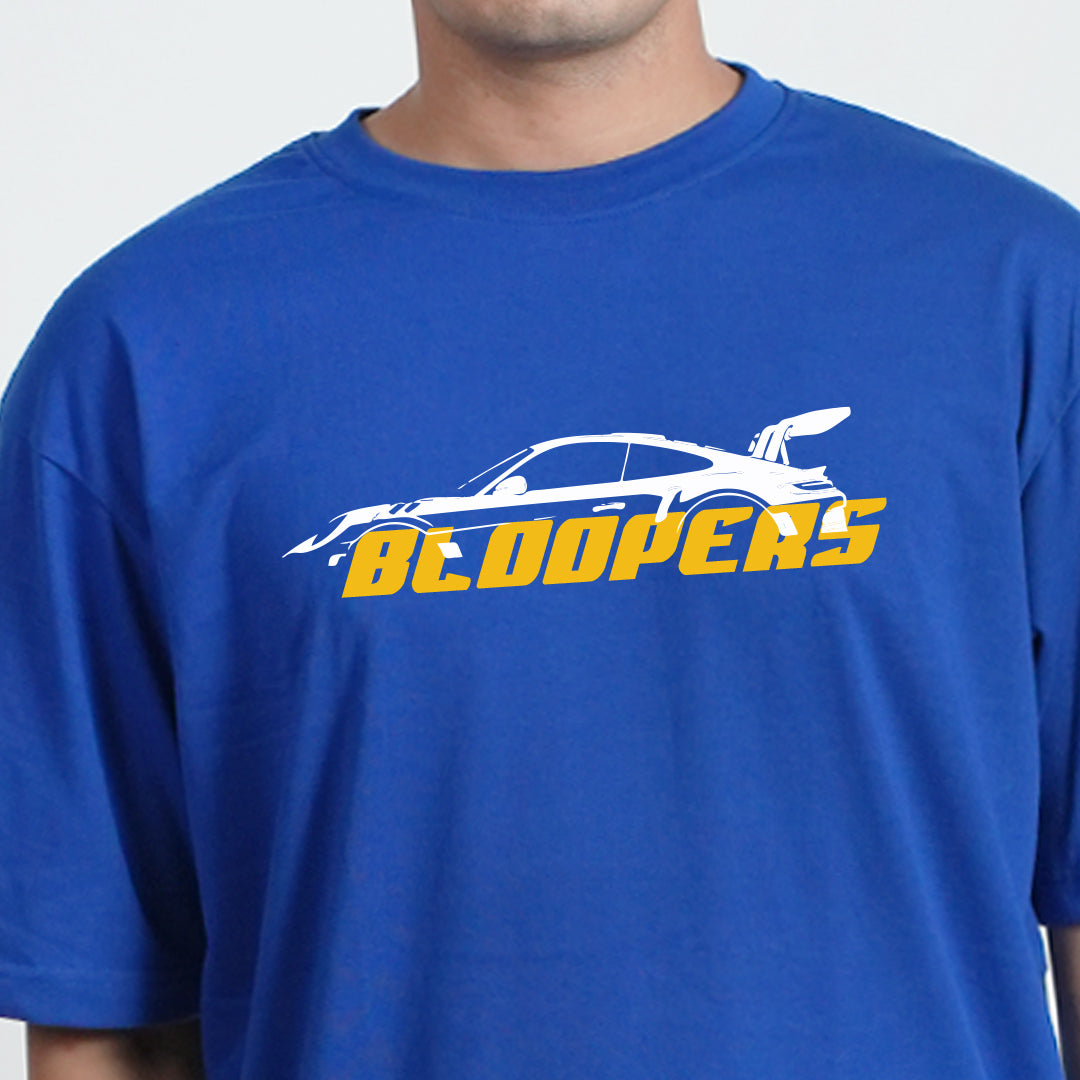 Bloopers you're Last Royalblue Oversized T-shirt