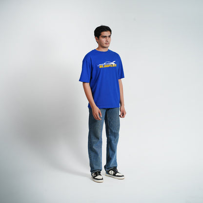 Bloopers you're Last Royalblue Oversized T-shirt