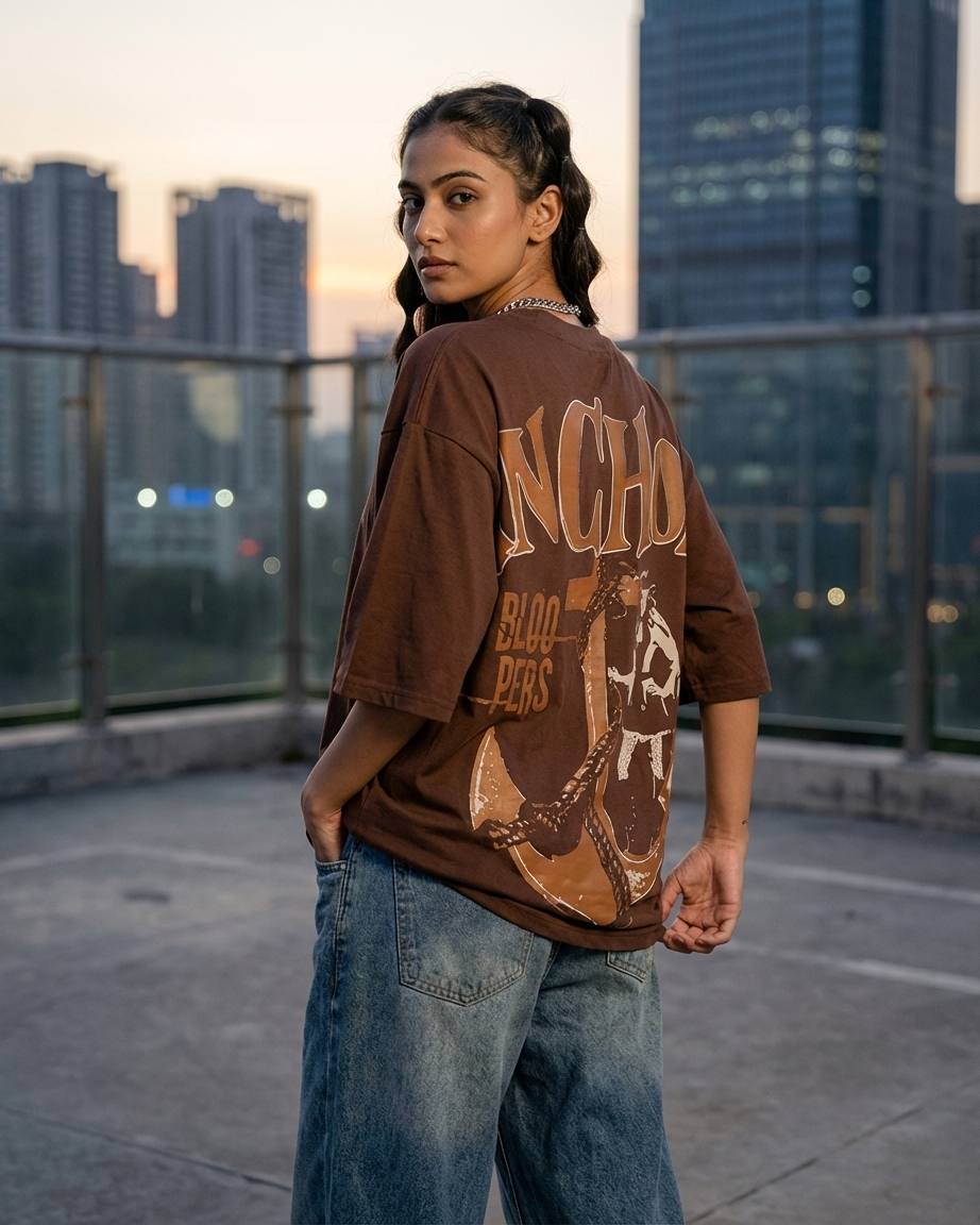 Anchor Bown Oversized Dropshoulder Womens T-shirt