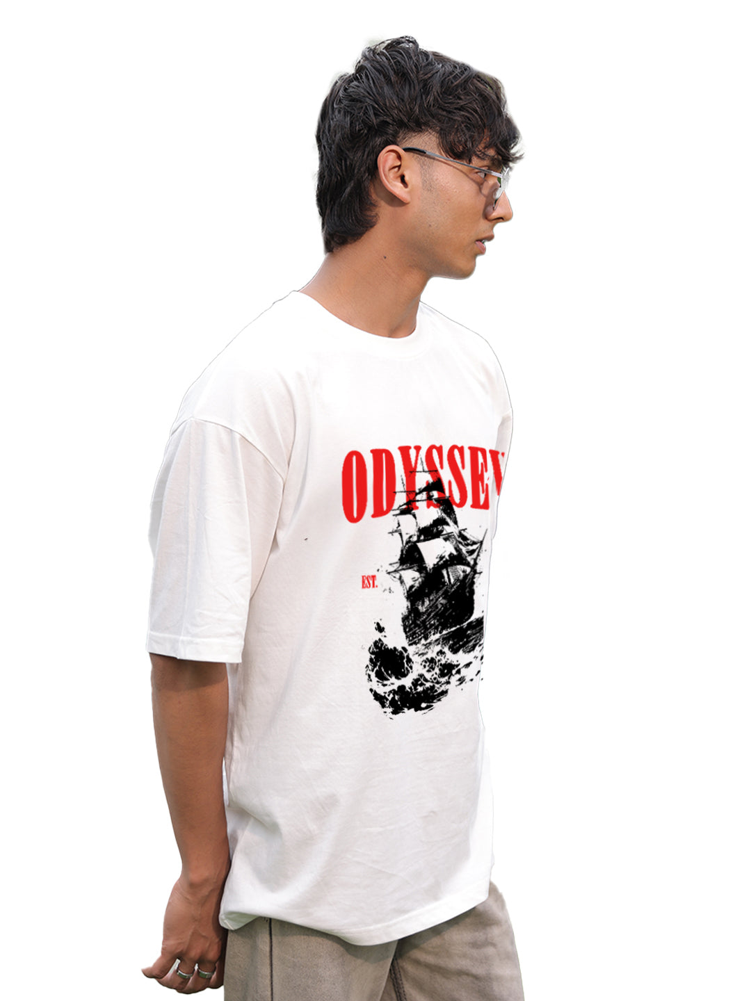 ODYSSEY White Oversized T- shirt