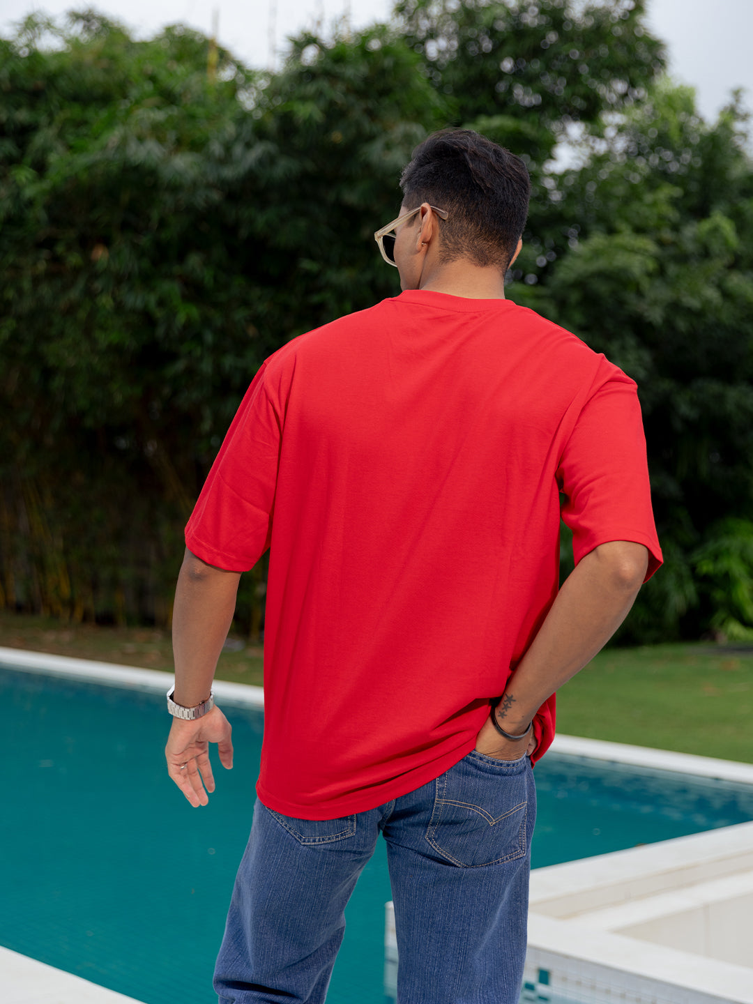 Certifide Racist Red Oversized T- shirt