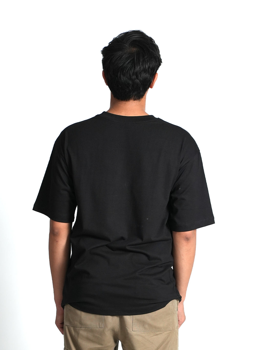 Believe Always Black Oversized Dropshoulder T-shirt