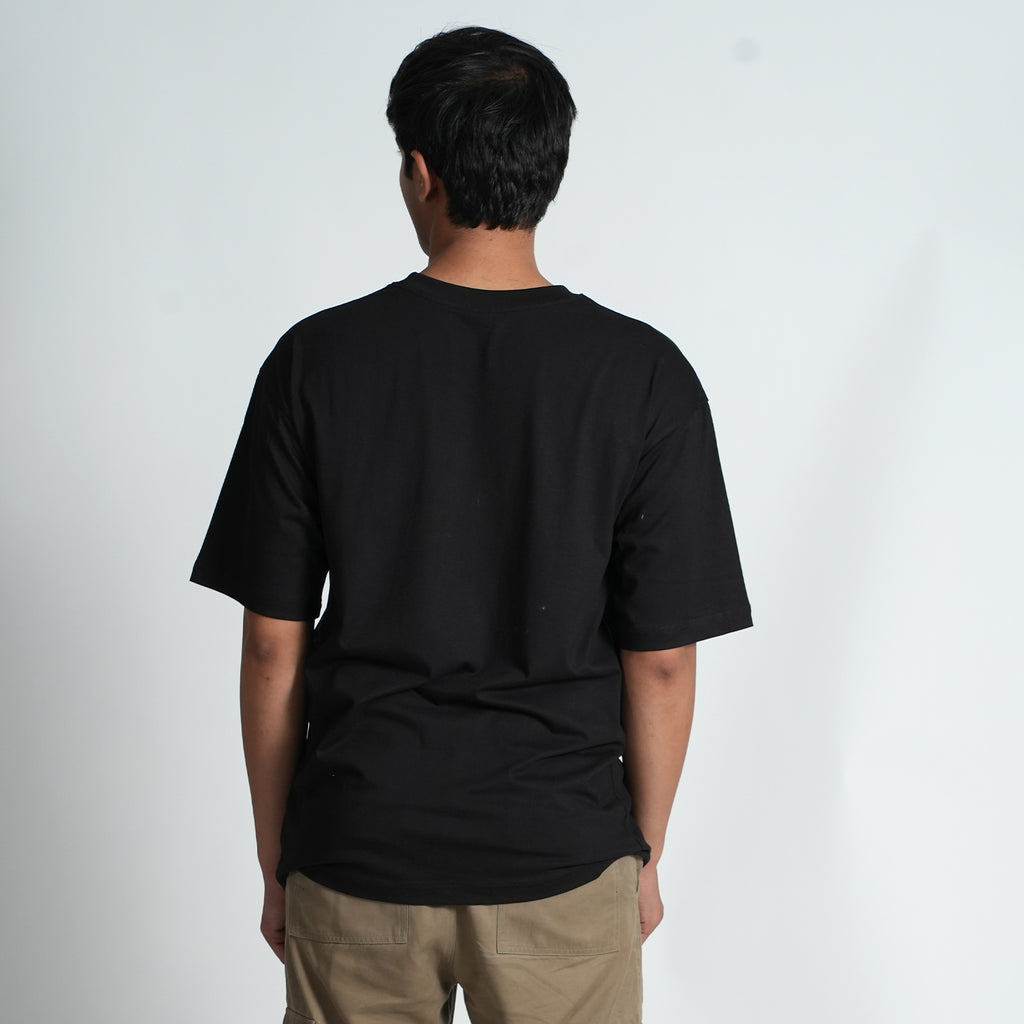 MONEY IS MOTIVATION BLACK OVERSIZED T-SHIRT