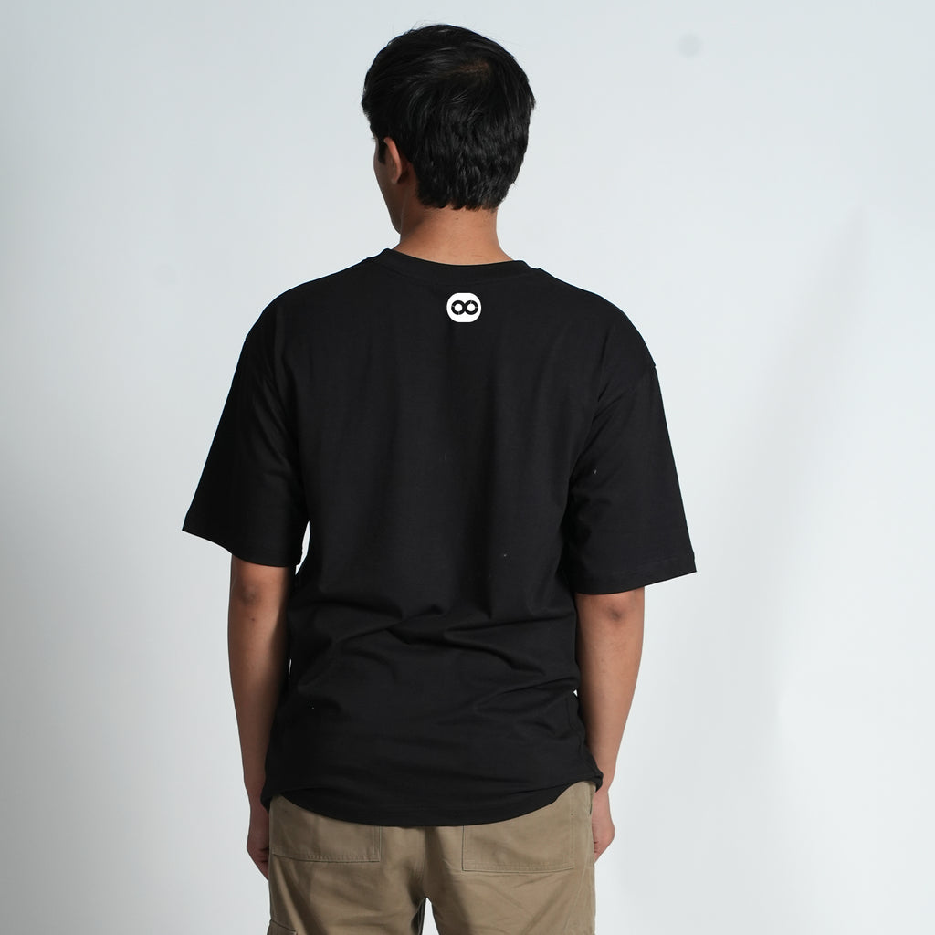 DONT PROCRASTINATE BLACK OVERSIZED T-SHIRT