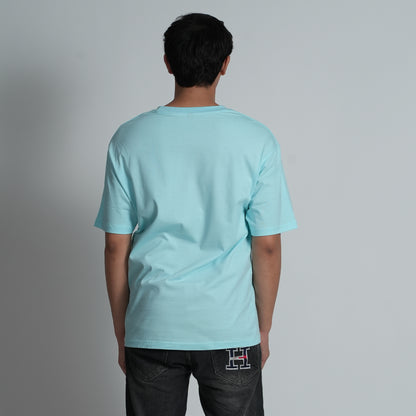 Born To Bloop Skyblue Oversized T-shirt