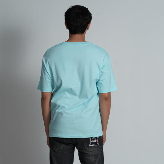 Born To Bloop Skyblue Oversized T-shirt
