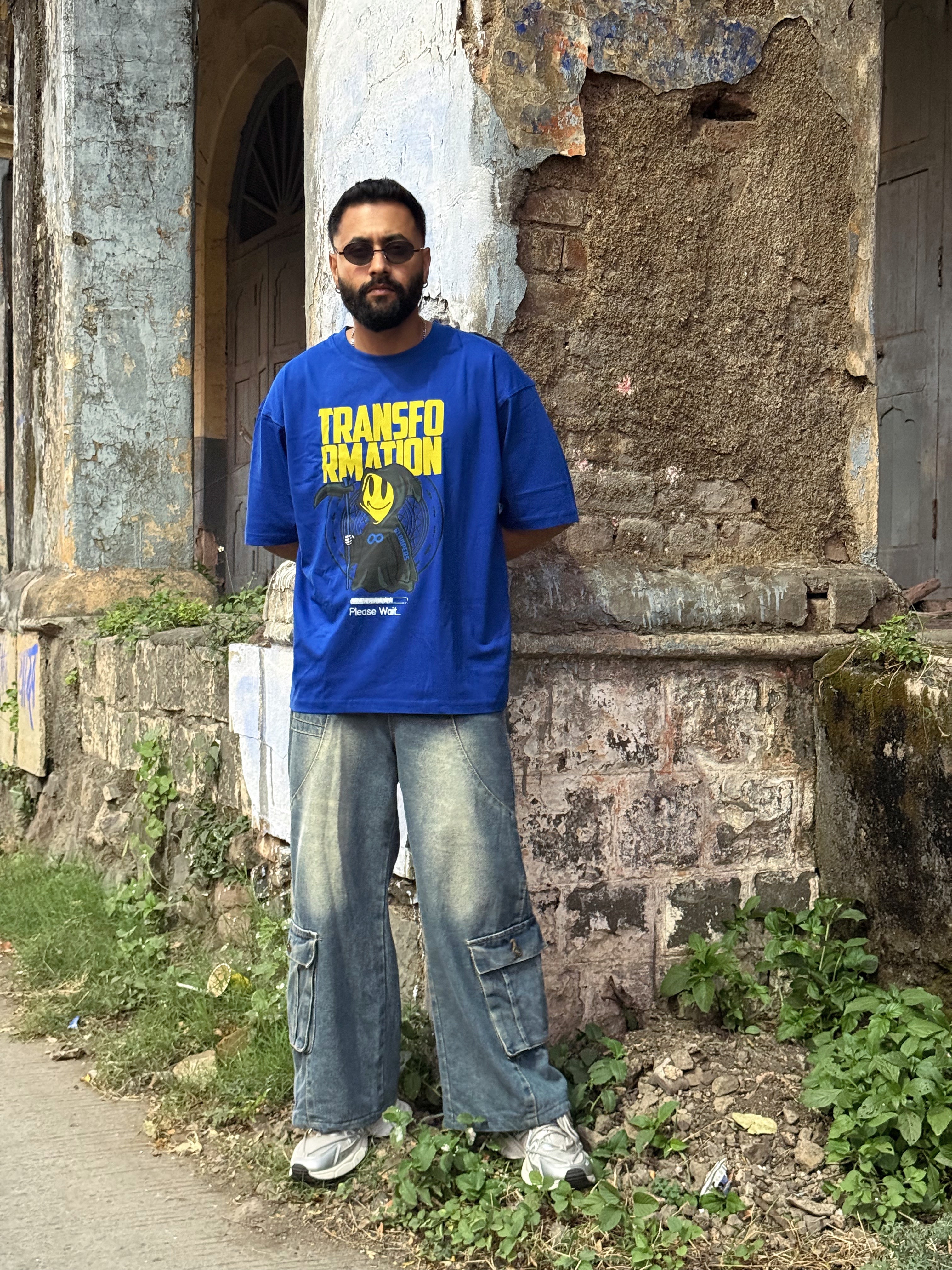 Men's Under Transformation Oversized Half Sleeve T-shirt