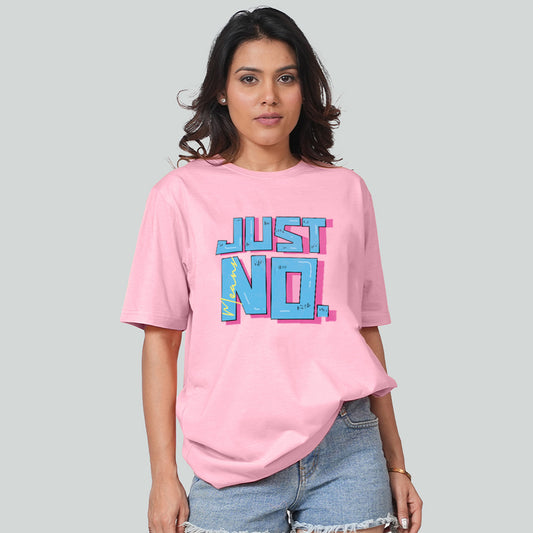 Just No Pastel Pink Women Oversized T-shirt