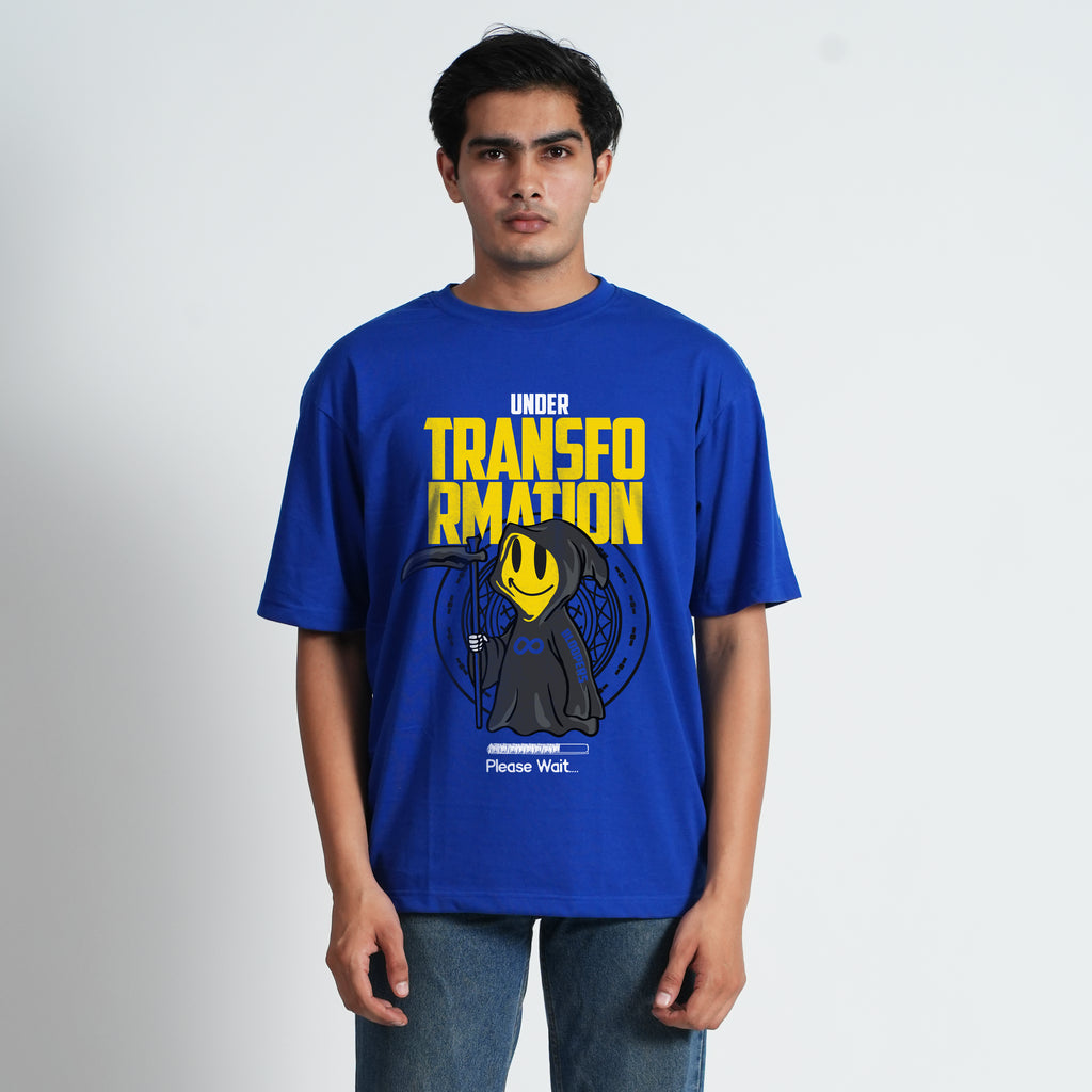 Men's Under Transformation Oversized Half Sleeve T-shirt