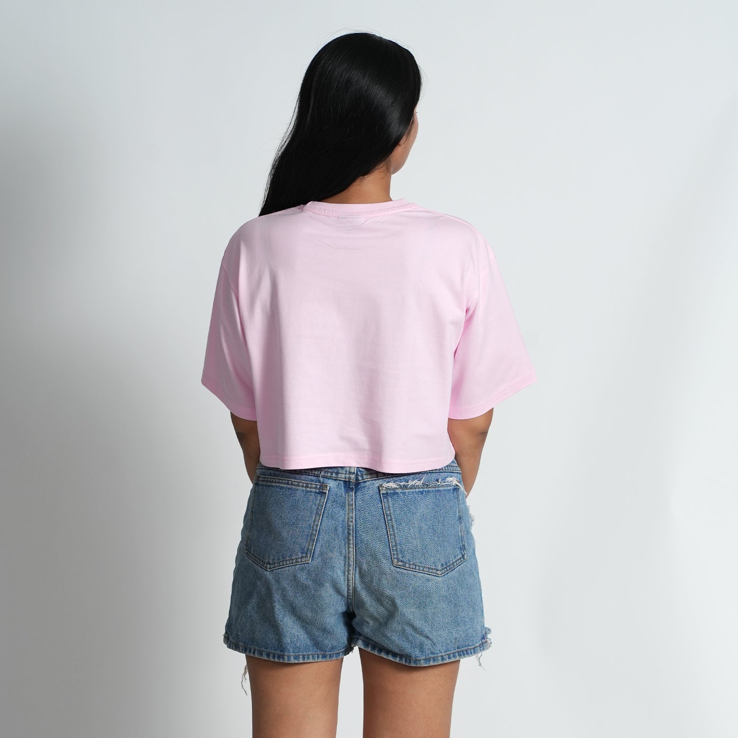 DREAM ALIVE PINK OVERSIZED CROP-TOP