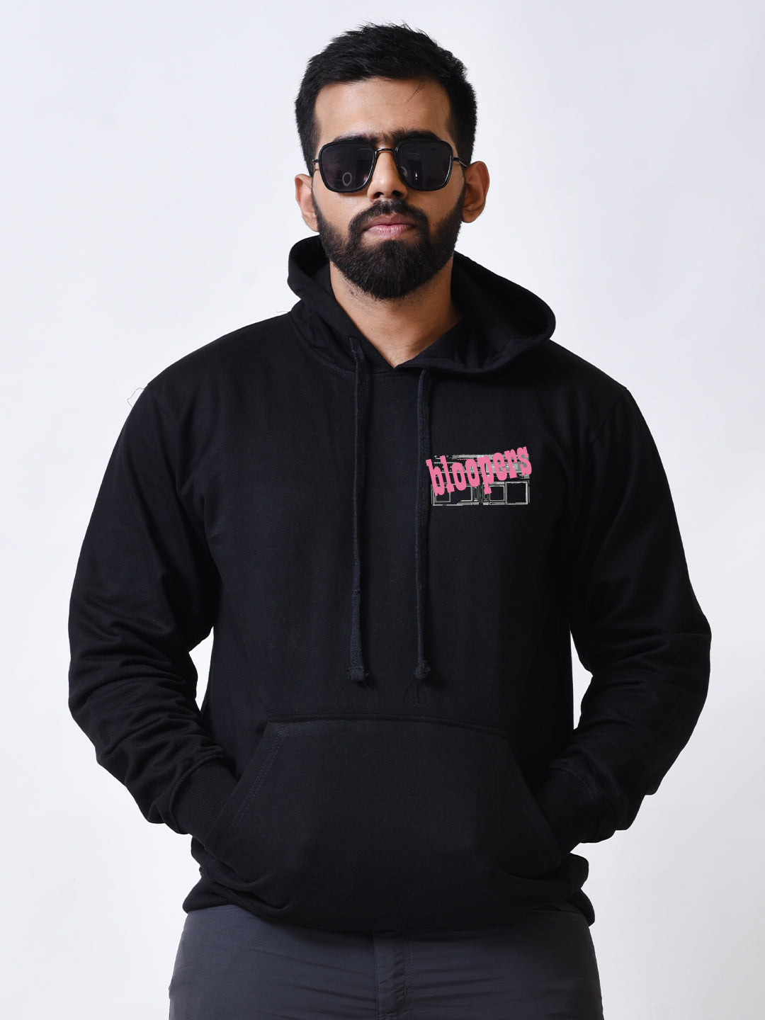 Bloopers Pop Culture Men's Black Winter Wear Hoodies