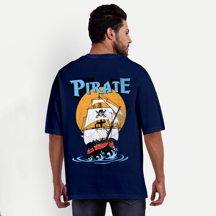 Pirate Navyblue Oversized Dropshoulder BaggyFit T-shirt