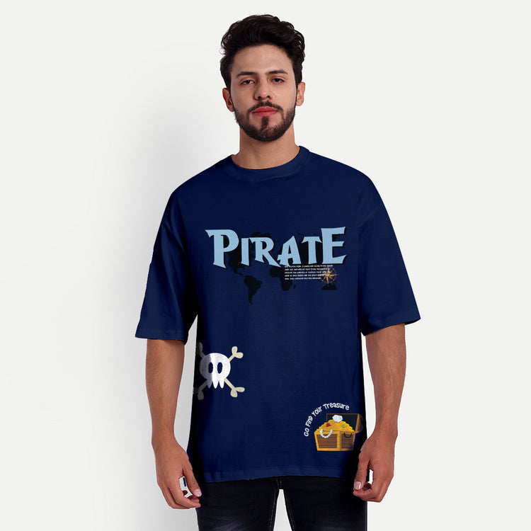 Pirate Navyblue Oversized Dropshoulder BaggyFit T-shirt